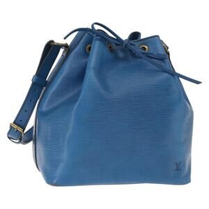LOUIS VUITTON Epi Petit Noe Shoulder Bag Blue M44105 LV Auth 159683